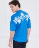 Palm Angels Bisiklet Yaka Mavi T-Shirt