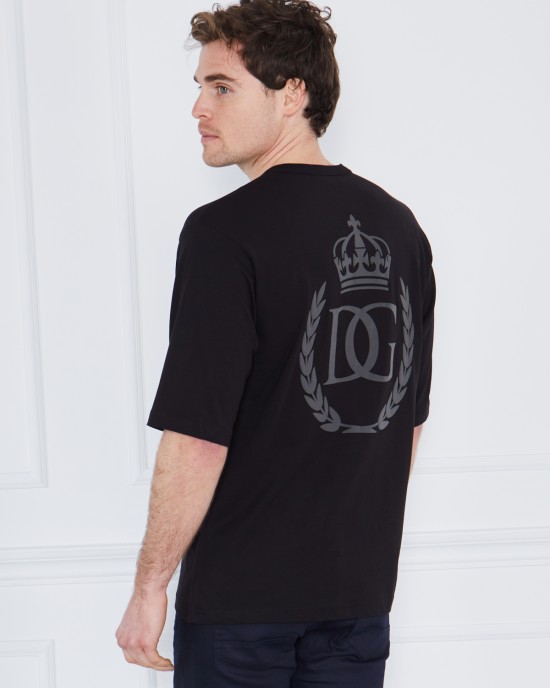 Dolce&Gabbana Crew Neck Black T-Shirt