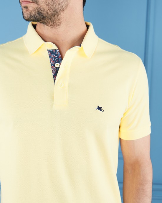 Etro Polo Collar Yellow T-Shirt